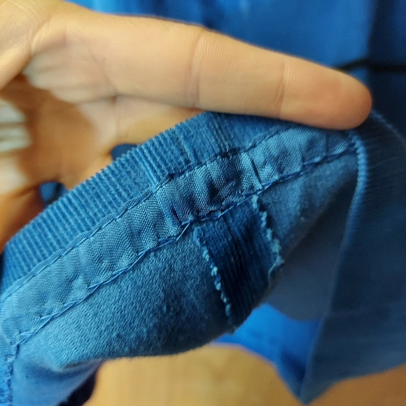 Phil Jacobs Vintage Blue & Black Cotton Pullover Corduroy Top - Picture 7 of 7